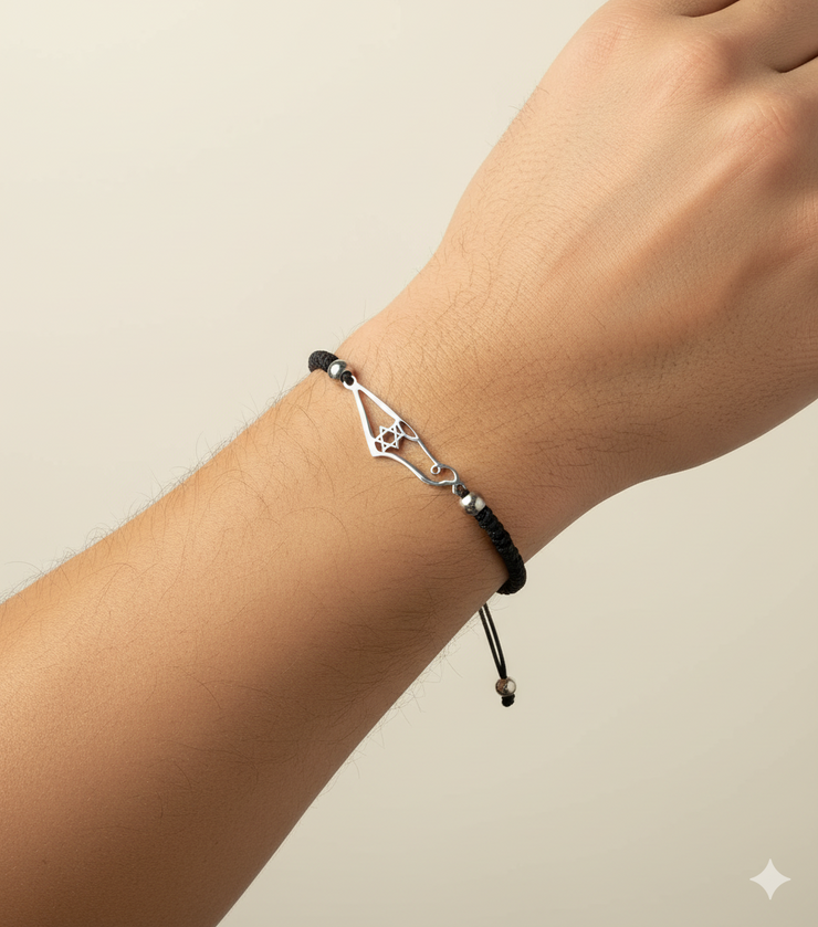 Map of Israel bracelet in Silver and Gold